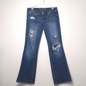 American Eagle Distressed Boyfriend Jeans Size 6R